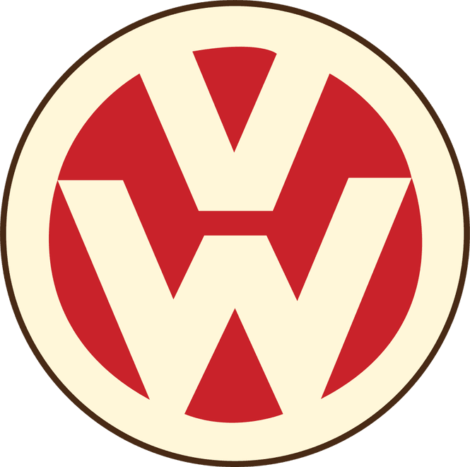 Hovedbilde VW Rund Logo Glassbrikke