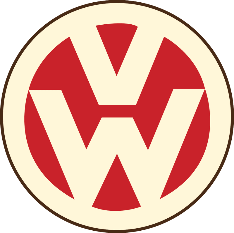 VW Rund Logo Glassbrikke
