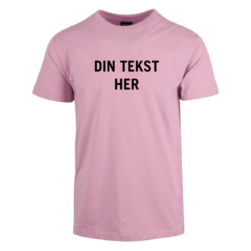 Cotton Tee med Din Tekst