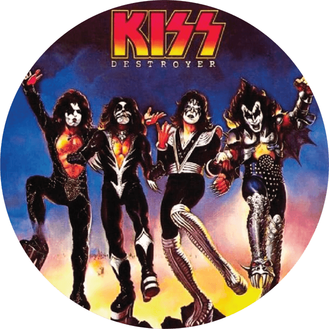 Hovedbilde KISS Destroyer Rund Glassbrikke
