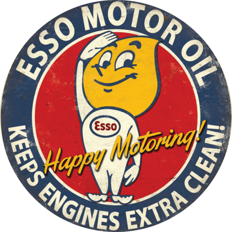 Esso Motor Oil Glassbrikke