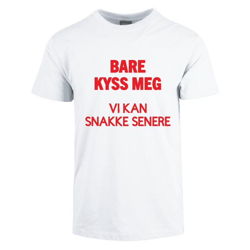 Kyss meg T-skjorte flere farger