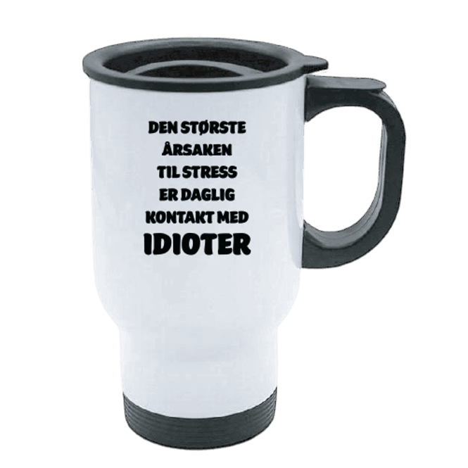 Hovedbilde Årsaken til Stress Travel Mug