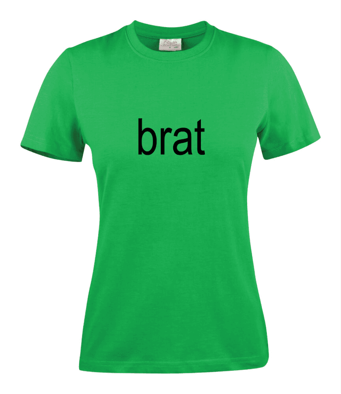 Brat Lady t-skjorte Grønn