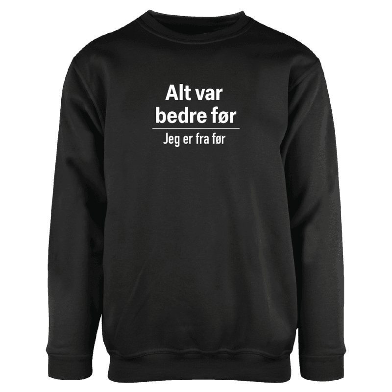 Alt var bedre før Genser 