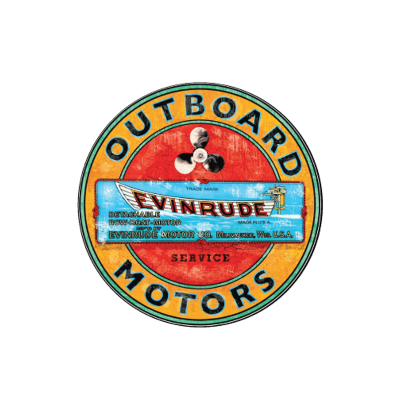 Evinrude Retro Glassbrikke